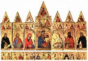 Simone Martini Madonna with the Holy Ones, oil painting